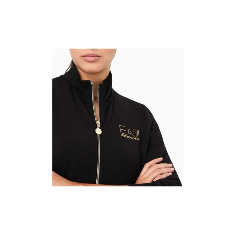 EMPORIO ARMANI Logo Embellished Zipped Track Jacket-4