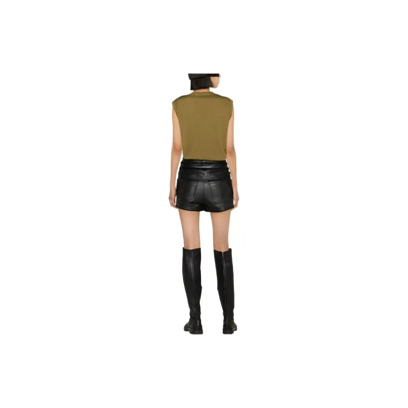 BALMAIN Logo Printed Sleeveless Top 'Khaki/Off White'-2