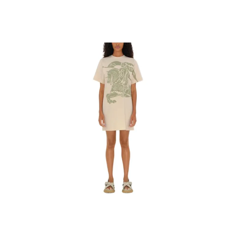 Burberry Logo Printed T Shirt-3