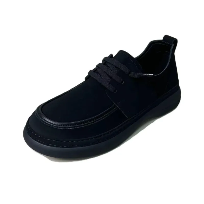 Mo Xu Men's Casual Shoes Men Low Top Black-0