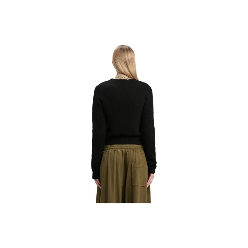 PALM ANGELS Monogram Intarsia Knitted Cardigan-1