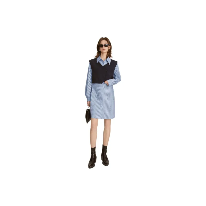 ELLE Casual Suit Women's Multicolor Stripes-3