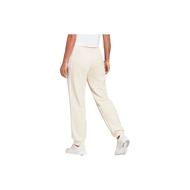 Adidas Knitted Sports Pants Women's Beige-4