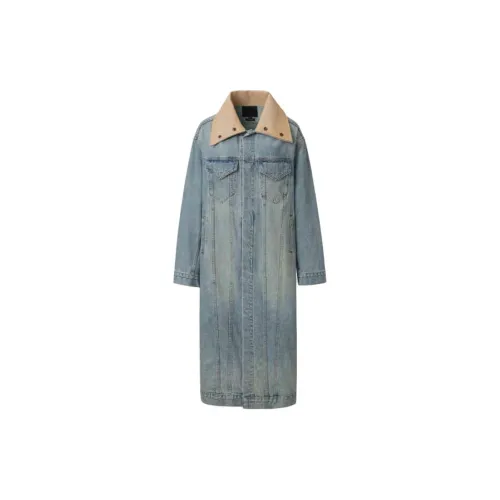 R13 Coats Women's Light Blue