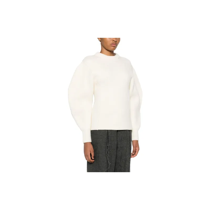 JIL SANDER Crewneck Puff Sleeved Jumper-3