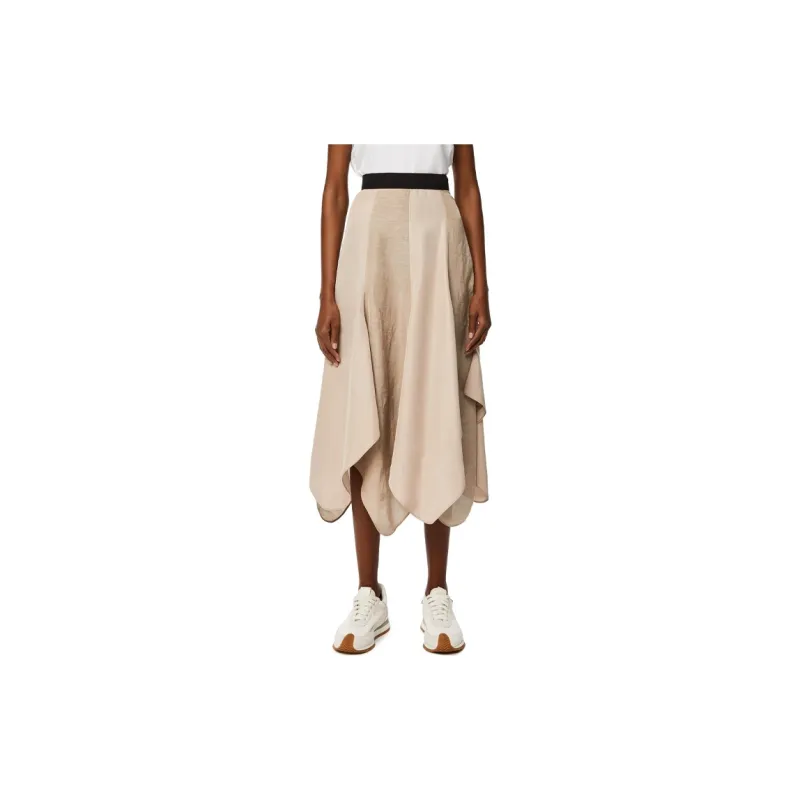 LOEWE Casual Long Skirt Women's Khaki-3