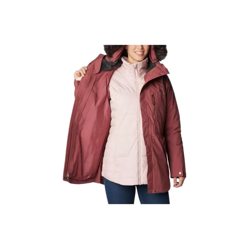 Columbia Payton Pass Windbreaker Jackets Women's Rose Pink-5
