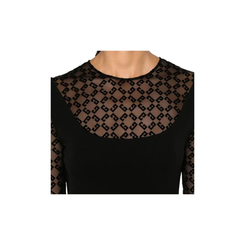 Givenchy 4G Flocked Midi Dress-4