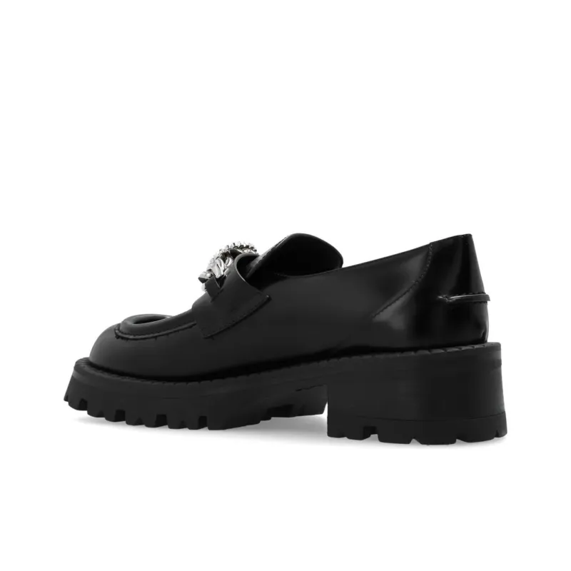 VERSACE Loafers Women's Black-3