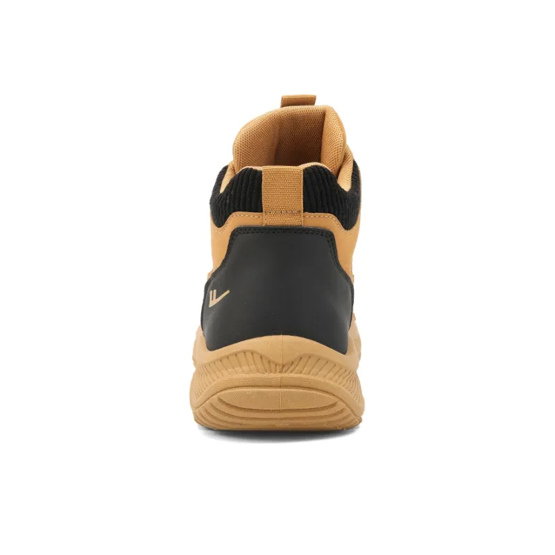 Warrior High Top Hiking Shoes Men's Earth Yellow Black-4