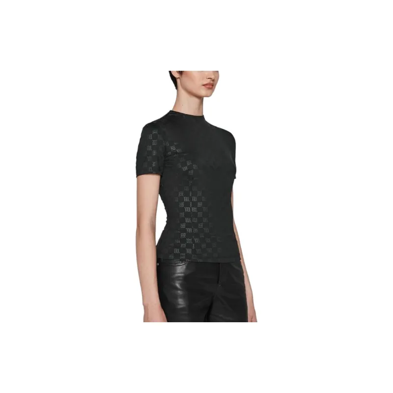Misbhv Monogram Mockneck T Shirt-1