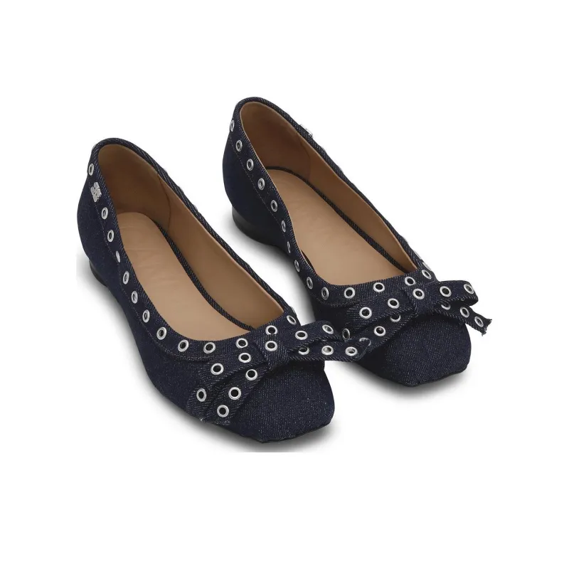 GANNI Casual Single Shoes Women's Blue-4