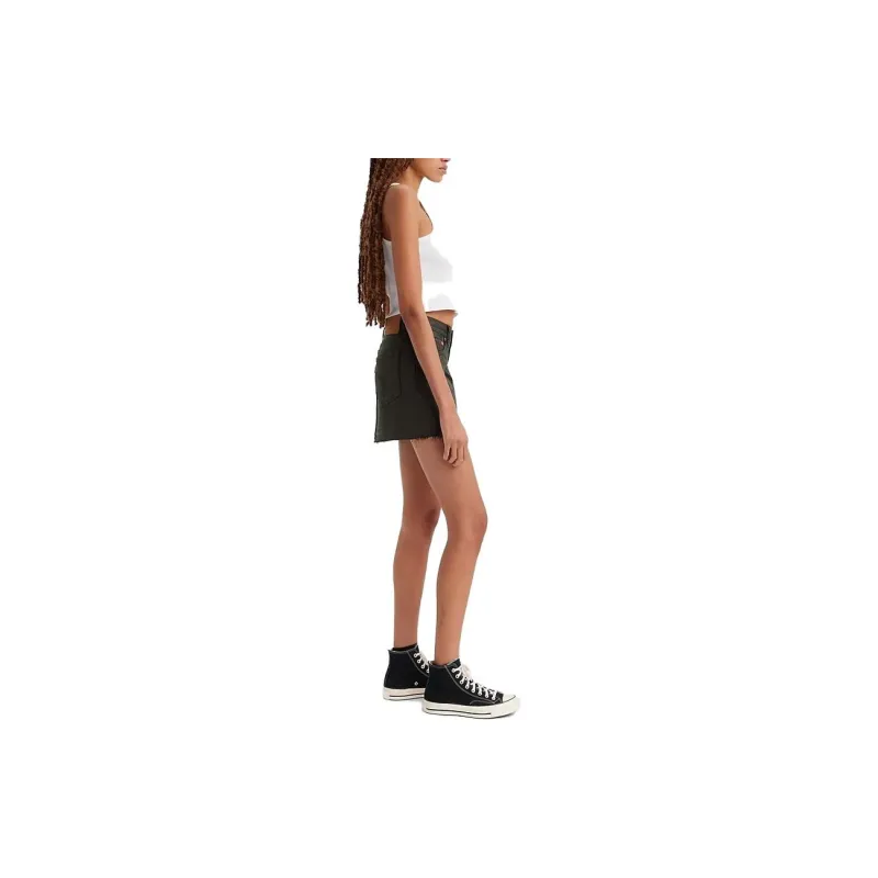 Levis Denim Short Skirts Women's Black-5