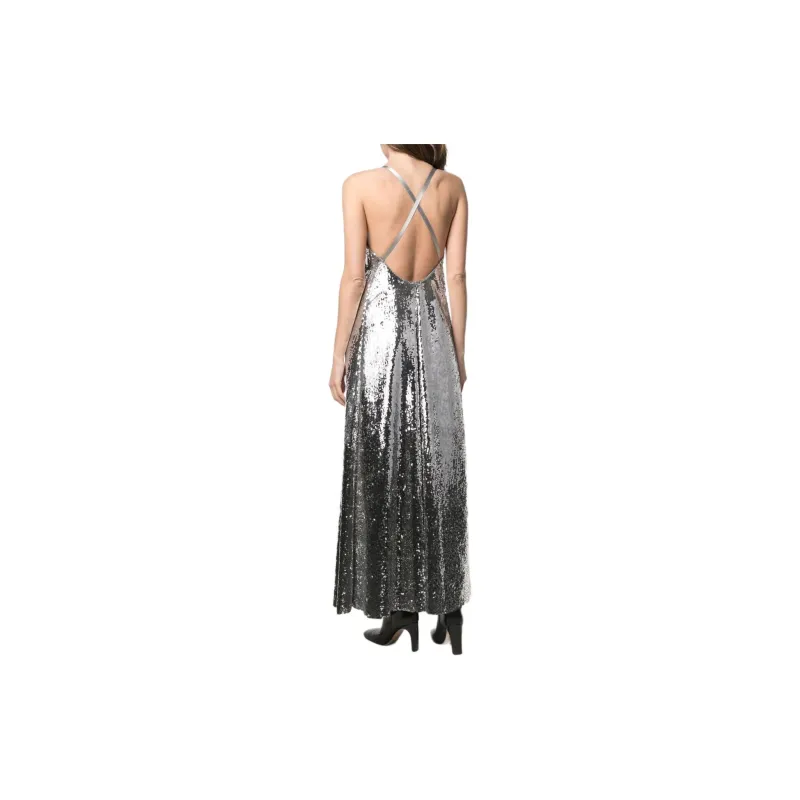 JUNYA WATANABE Metallic effect Sequinned Maxi Dress-3