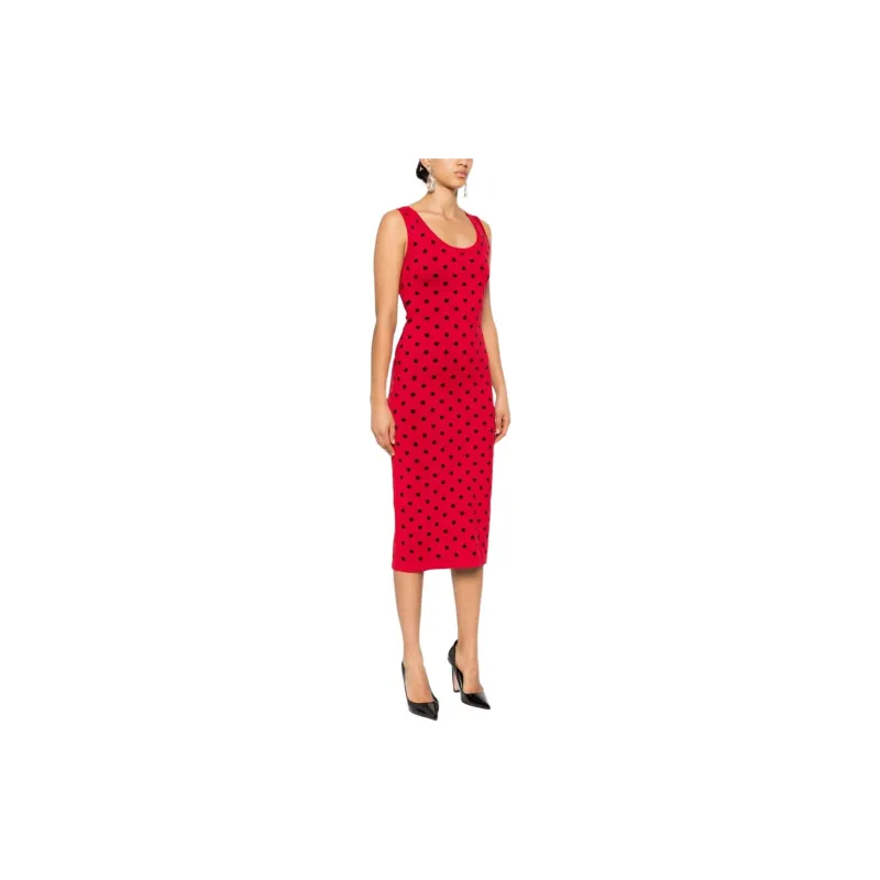 MOSCHINO Slip Dresses Women's Crimson-3