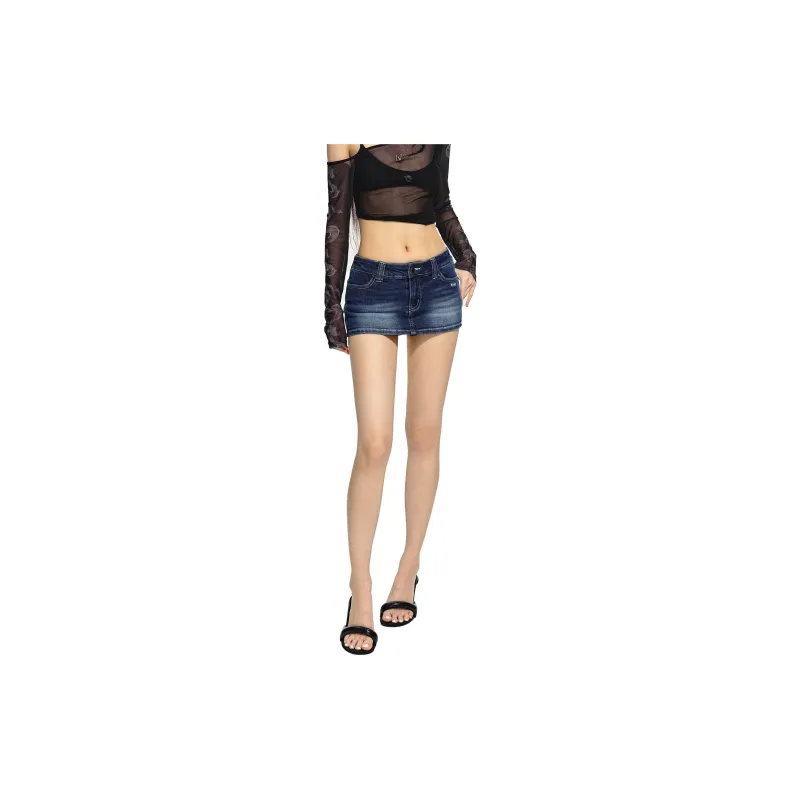 NAWS Denim Shorts Women's Summer Night Blue-2