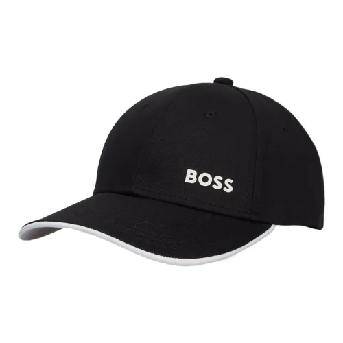 HUGO BOSS Cotton Baseball Caps Men's Black