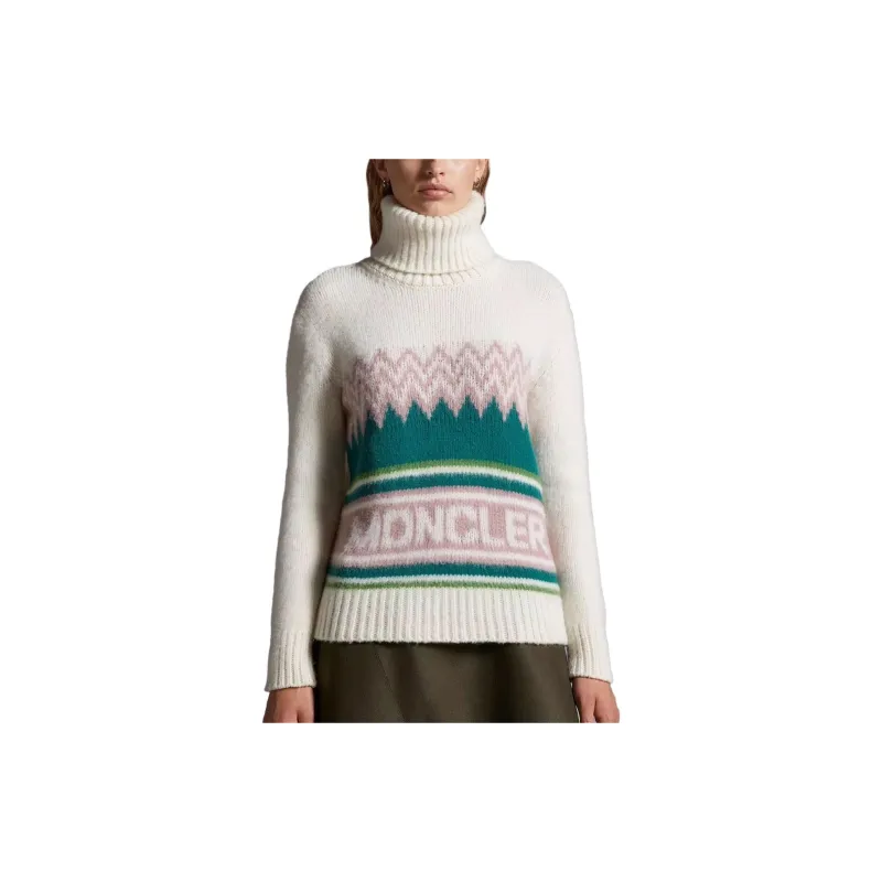 Moncler Intarsia Roll neck Wool Jumper-1
