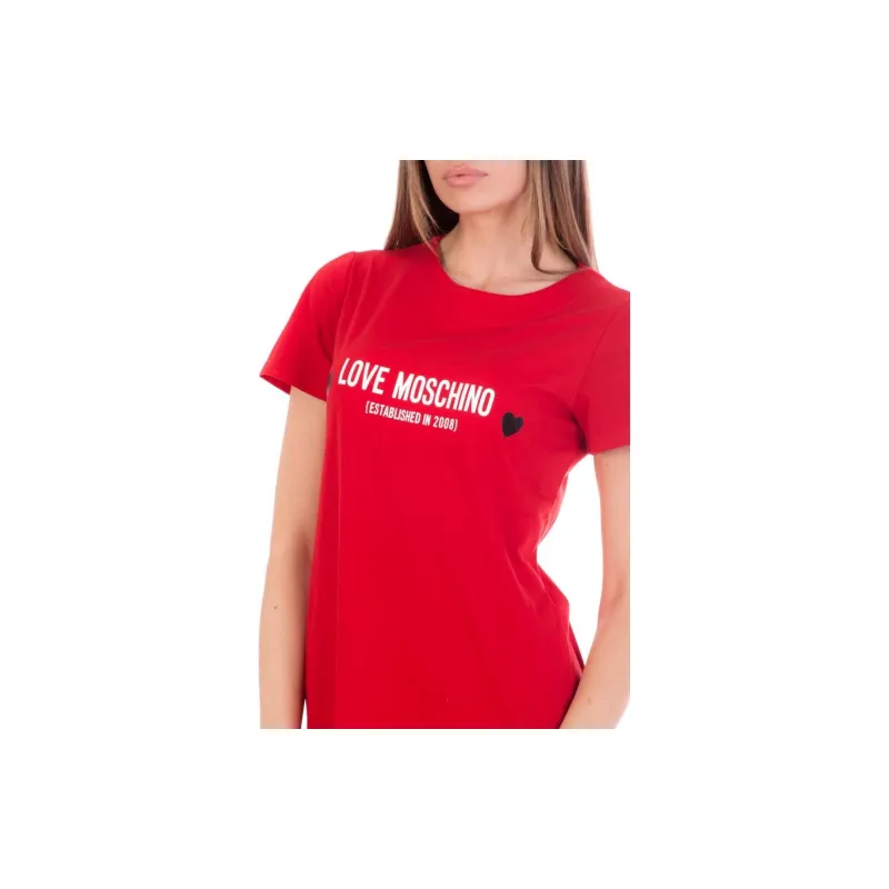 MOSCHINO Short-Sleeved Dresses Women's Red-4
