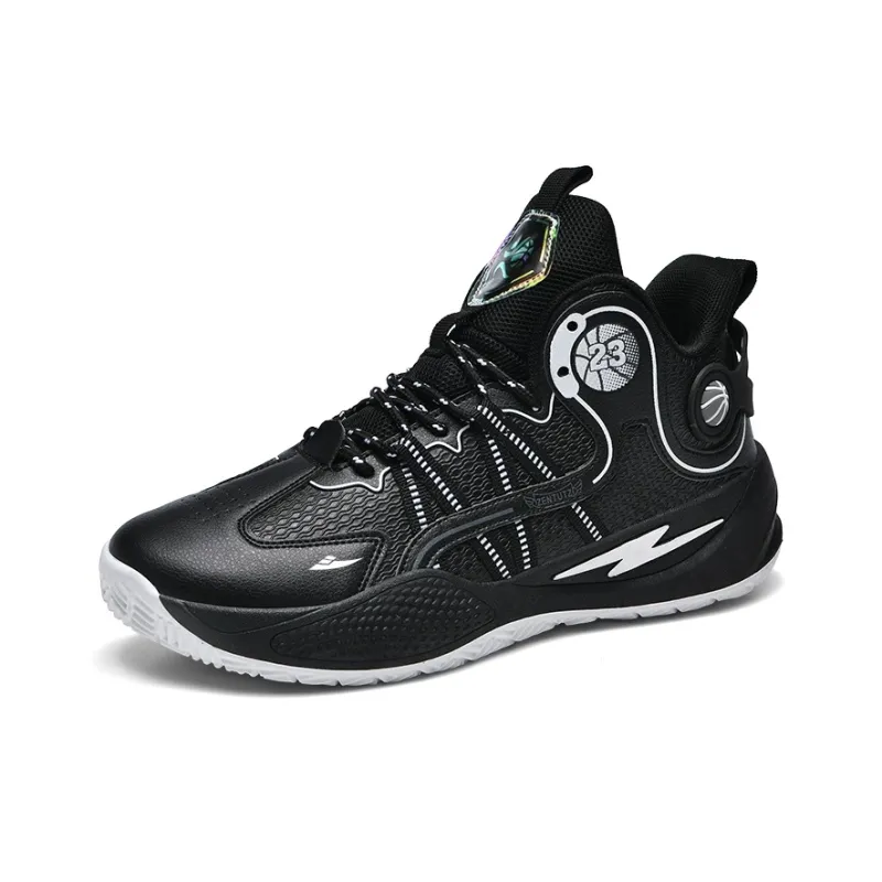 Kuding Anti-Slip Wear-Resistant Mid-Top Basketball Shoes Men's-13