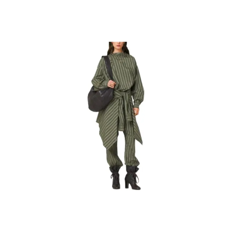 Lemaire Soft Collar Blouse Shirt Women's Green-1
