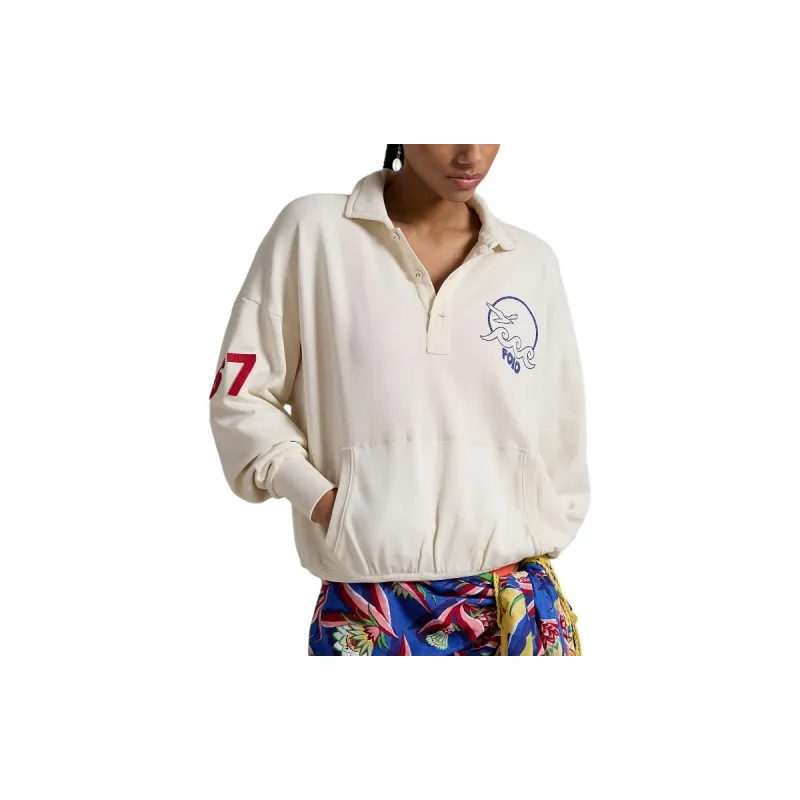Polo Ralph Lauren SS24 Sweatshirt Women's Beige-3