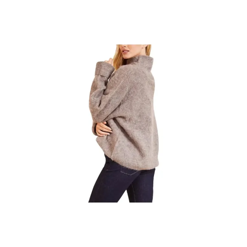 GUESS Marciano High Neck Sweater Sweater Women's Light Brown-2