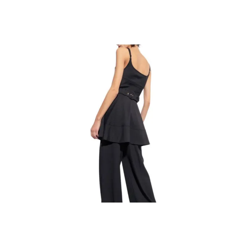PINKO FW23 Sleeveless Dress Women's Black-3