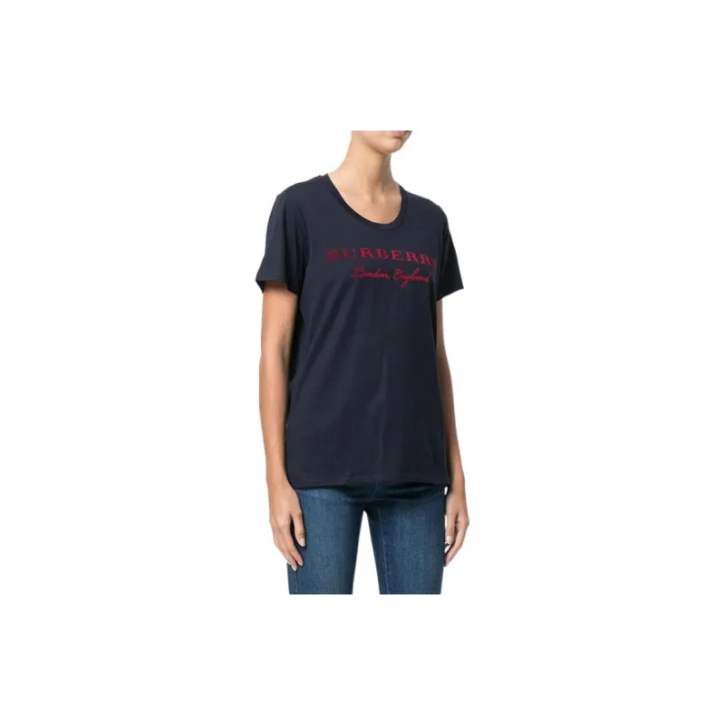 Burberry Regular T Shirt Women's Sea Blue-2