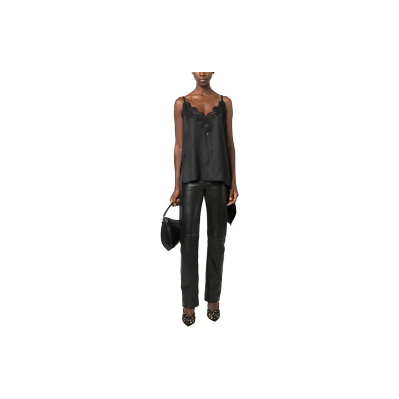DSQUARED 2 Chantilly lace Asymmetric Top-2