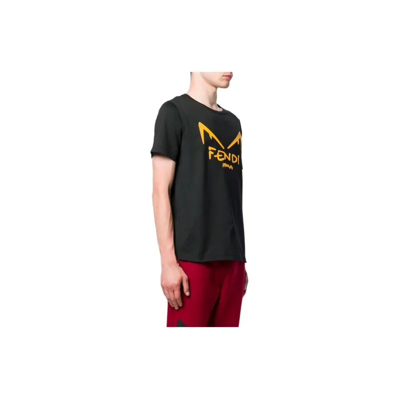 FENDI T Shirts Men Black-3