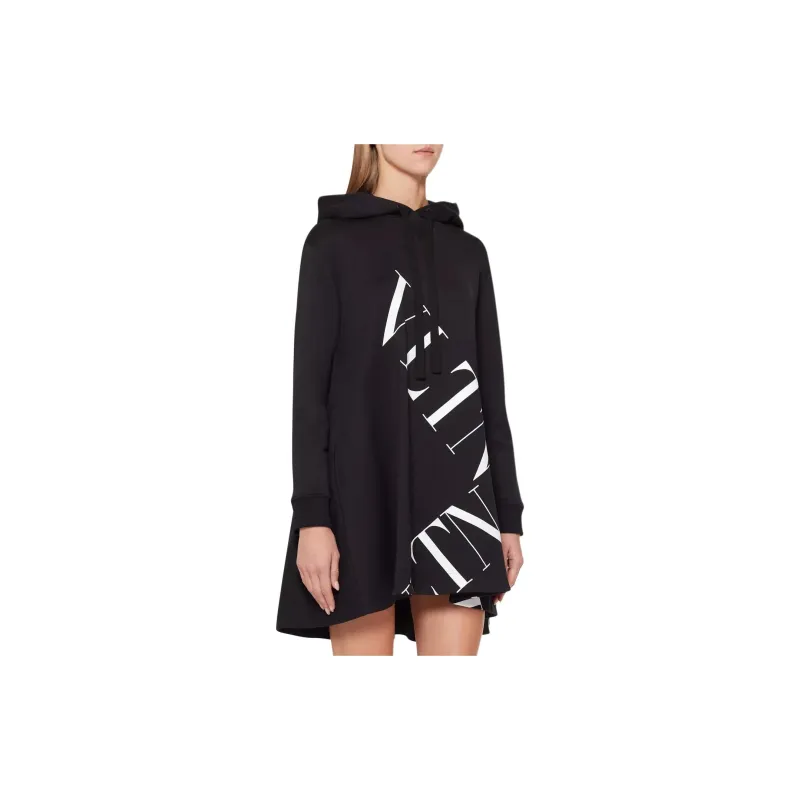 Valentino Long Sleeved Dresses Women's Black-3