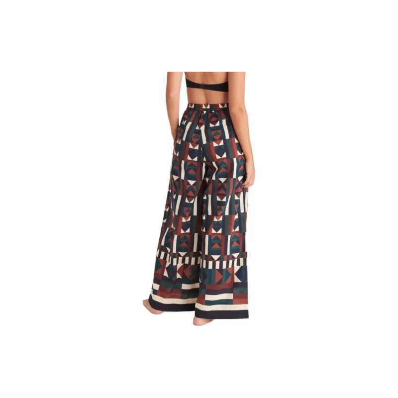 Eres Pluriel Geometric-print Palazzo Pants-1