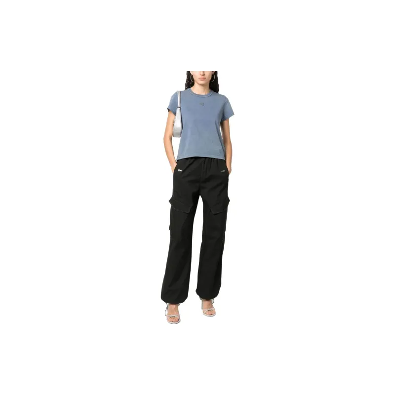 T By Alexander Wang Essential Jersey Shrunk Tee Motor Grey-1