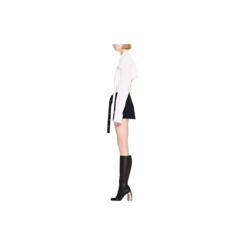 OFF WHITE Belted Low Rise Mini Skirt-4