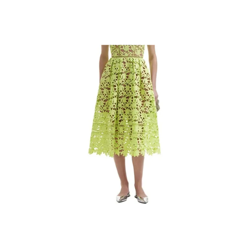 Self portrait Azalea V Neck Laced Midi Dress-3