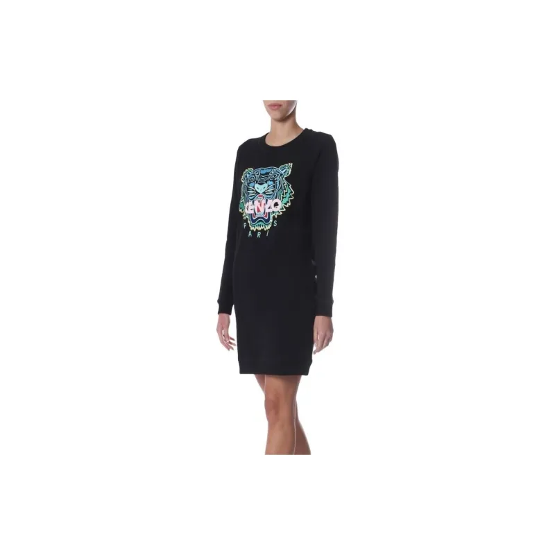 KENZO Long Sleeved Dresses Women's Black-2