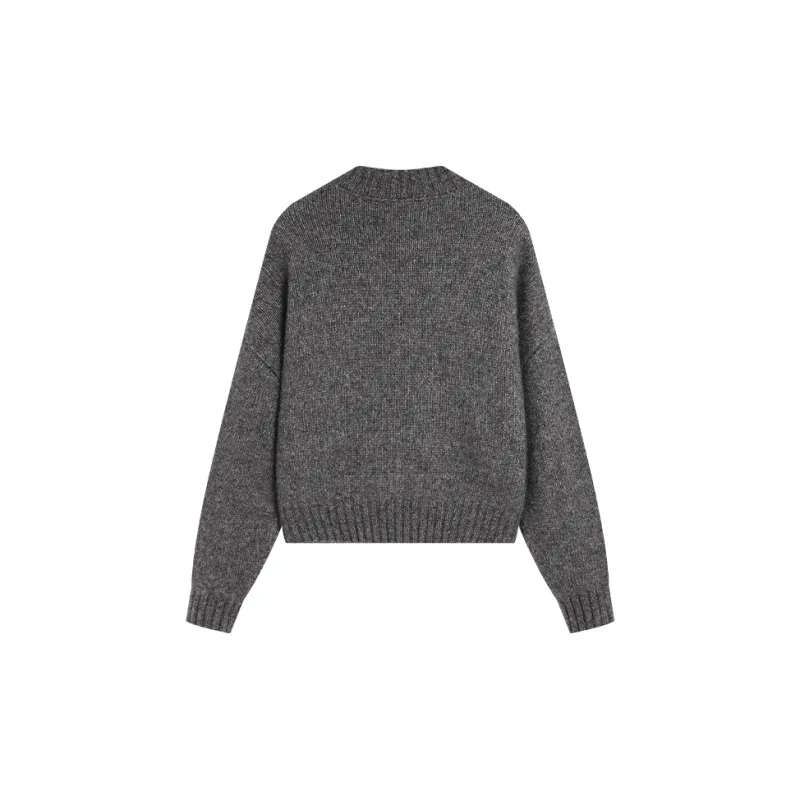 AMAZING SONG Sweater Women's Minimalist Gray-1