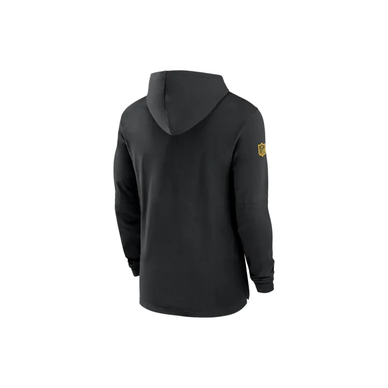 Nike Pittsburgh Steelers Sideline Men's Nike Dri FIT Nfl Long Sleeve Hooded Top-1