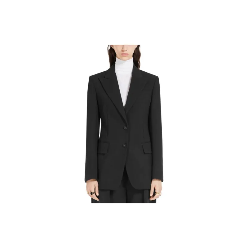 SportMa Zermat Collection Slim Fit Blazer Business Suits Coats Women's Black-2