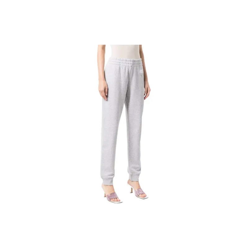 MOSCHINO Knitted Sweatpants Women's Light Gray-1