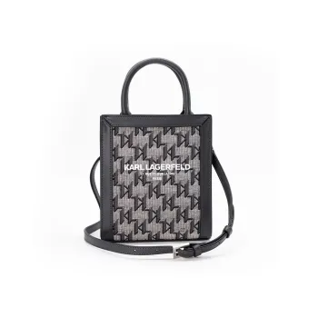 KARL LAGERFELD Polyester Shoulder Bag, Crossbody Bag, Handbag Women's Black