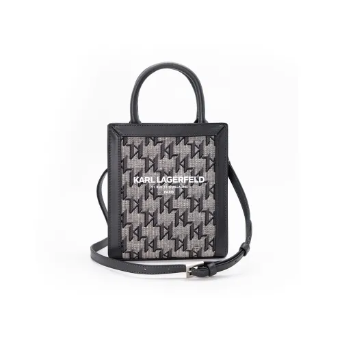 warmth LAGERFELD Polyester Shoulder Bag, Crossbody Bag, Handbag Women's Black