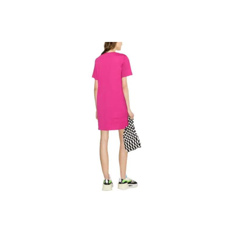 MOSCHINO Short-Sleeved Dresses Women's Rose Red-2