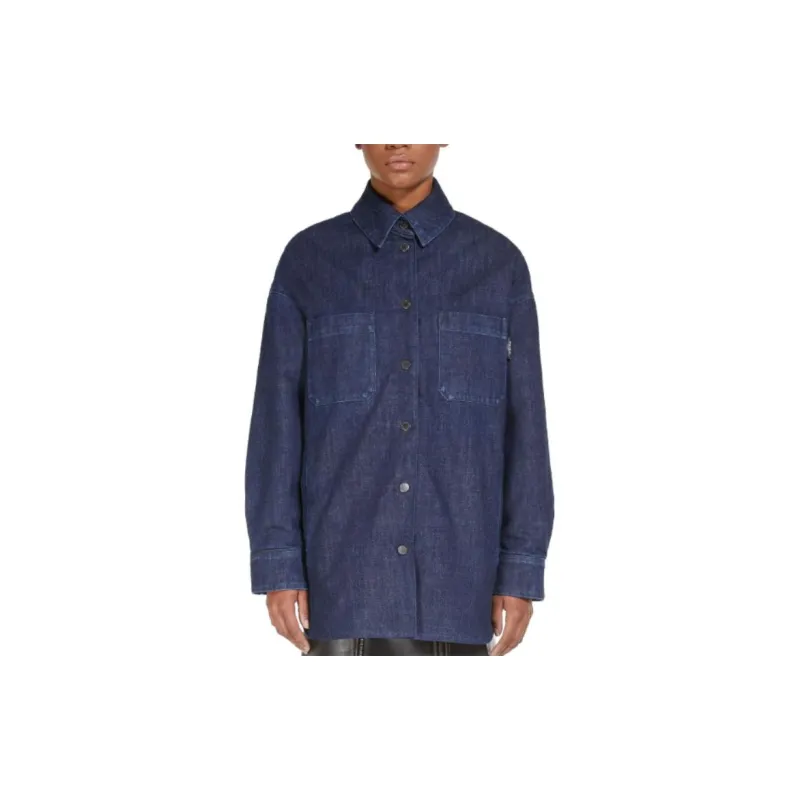 WEEKEND MaxMara Denim Jackets Women's Marine Blue-2