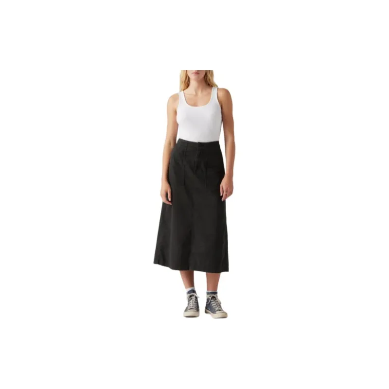 Levi’s Casual Long Skirts Women's Black-4
