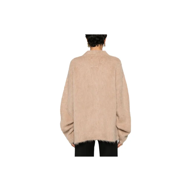 UMA WANG V-Neck Knitted Cardigan-2