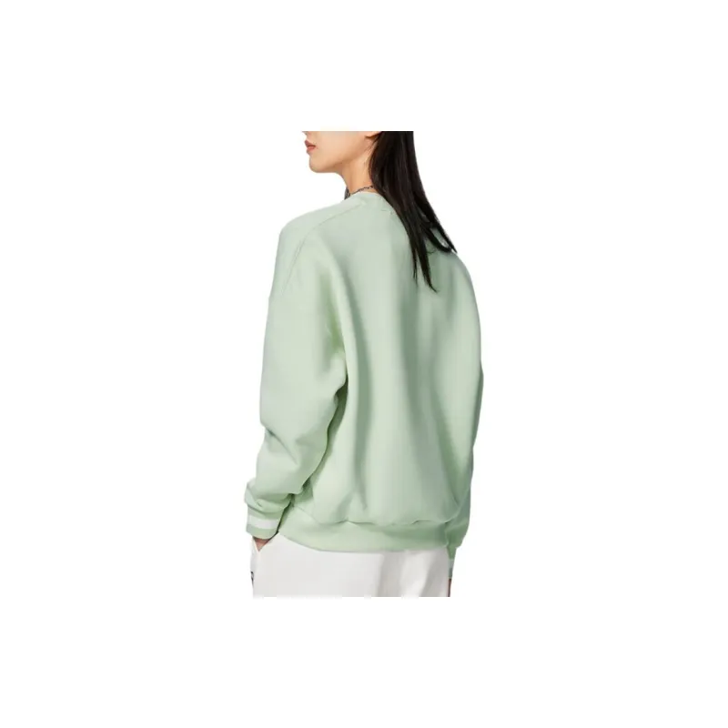 LINING Sports Life Collection Sweatshirts Women's Pale Greenish White Jade-2