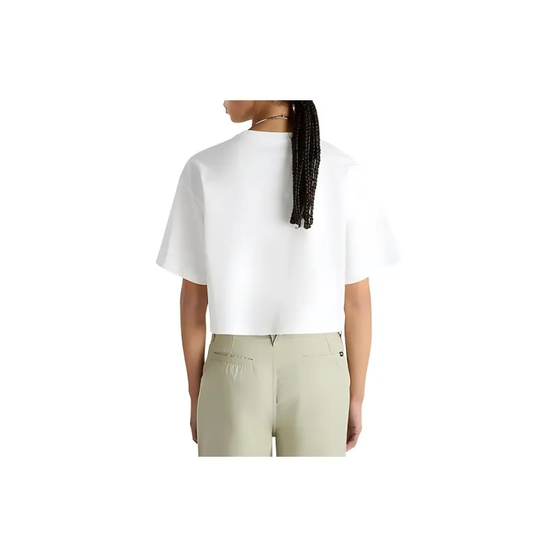 Vans SKATE BLURB T-SHIRT Drop Shoulder Sleeve T-Shirt Women's White-3