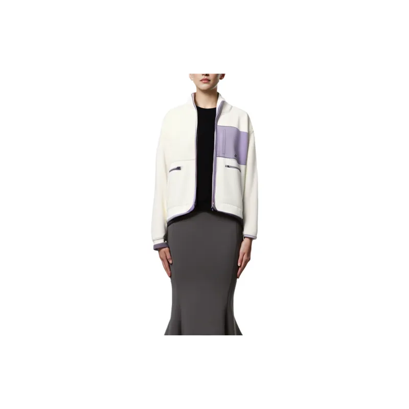 New Balance Jacket Women's White Purple-2